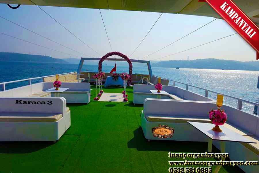 İstanbul Boğazda sünnet düğünleri yapılan tekneler karaca3