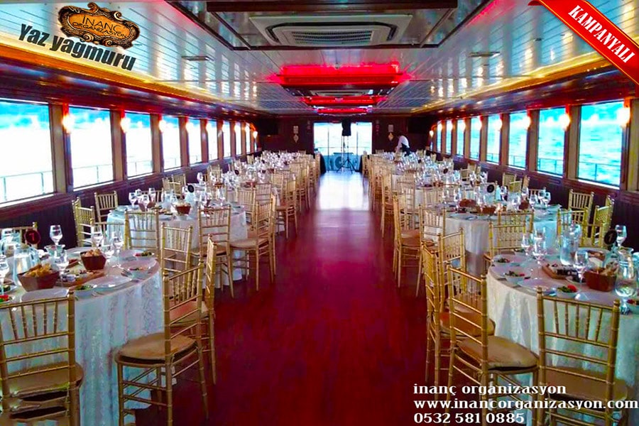 Yemekli tekne turu İstanbul davetleri