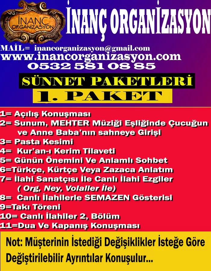 Sünnet düğünü paketleri 1 dolu