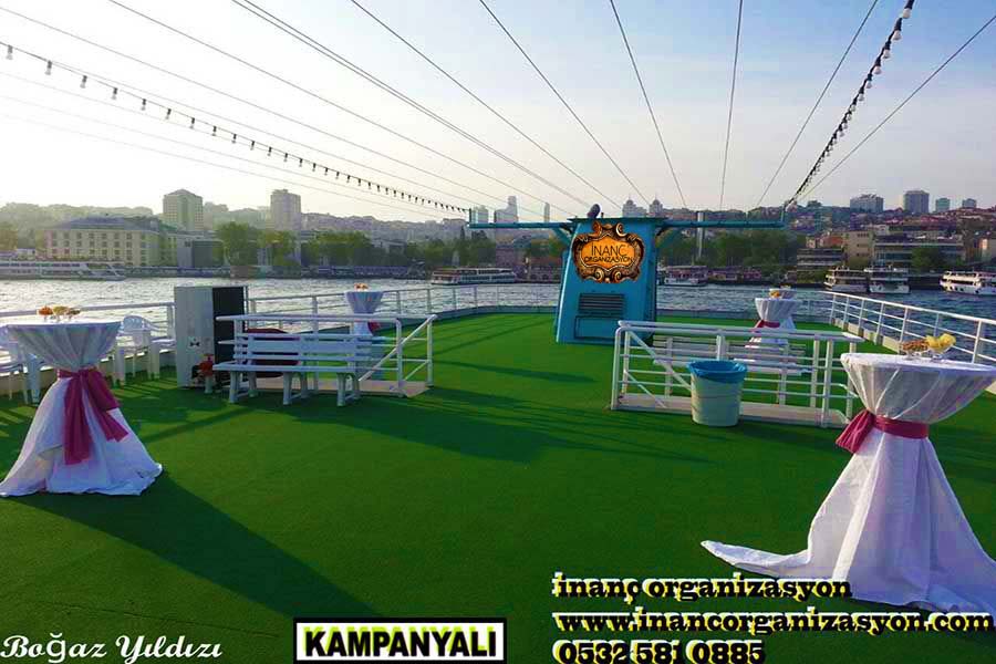 Hafta sonu Teknede Düğün detayları