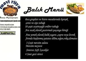 Balik Menu Mavi Ruya