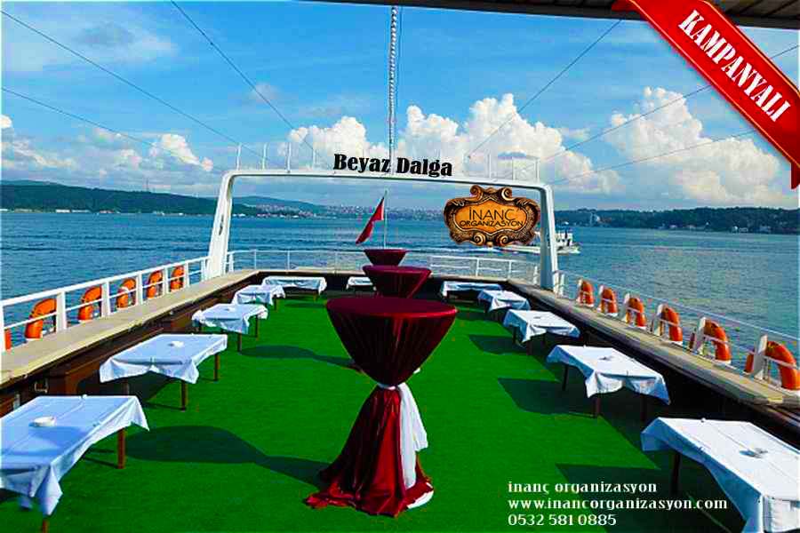 Boğaz turu organizasyonu beyaz dalga gemisi