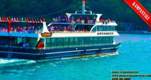 Bogazda Kina Gecesi Organizasyonu Icin En Buyuk Tekne Devasa