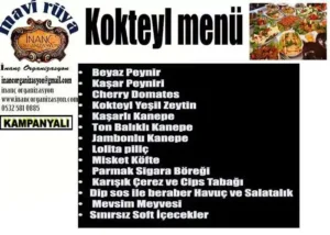 Bogazda Kokteyl Menu Fiyatlari Mavi Ruya