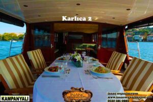 Bogazda Kucuk Teknede Kutlama Yemekli Tur Karlica