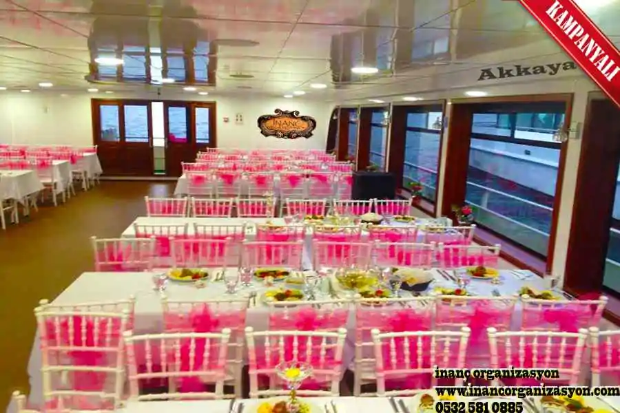 Boğazda lüks gemi turunda davet organizasyonu akkaya 1