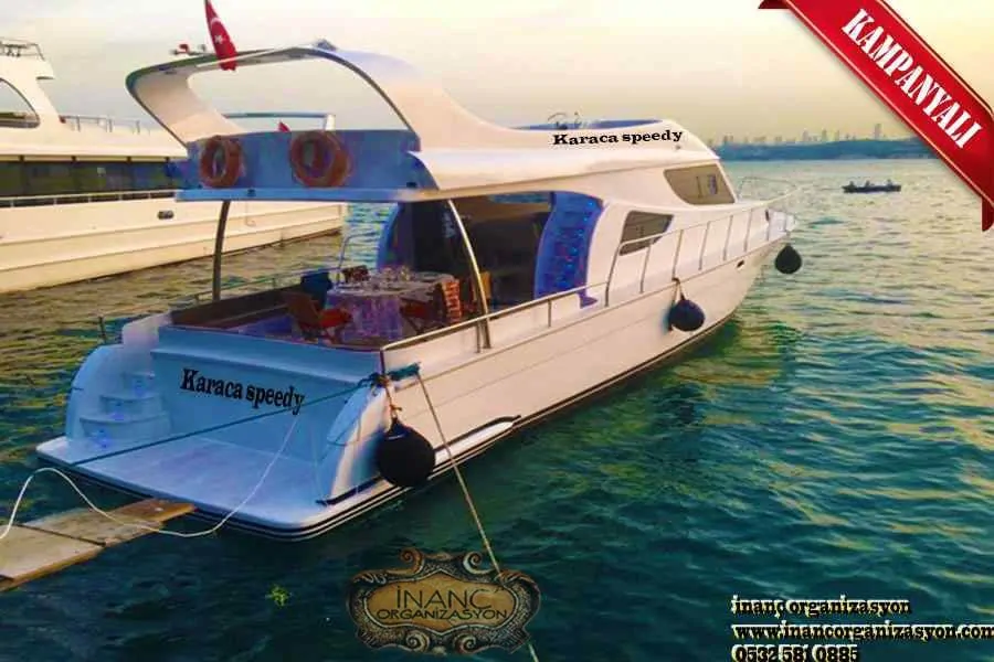 Özel akşam yemeği turları yapan yatlar karaca speedy saatleri