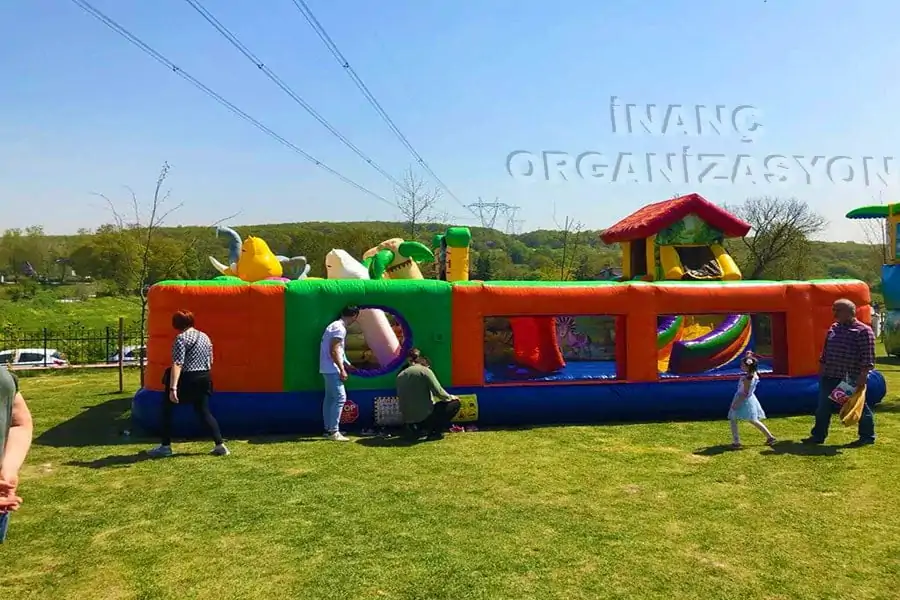 şişme oyun parkı organizasyon açık alan