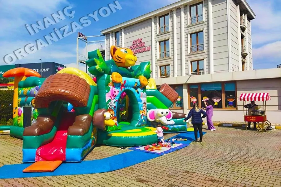 Şişme oyun parkı resimleri 1 ana sınıfı