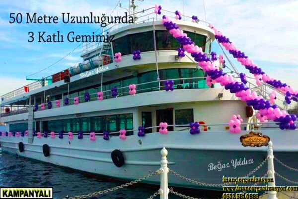 Boğaz Yıldızı 3 katlı davet gemisi
